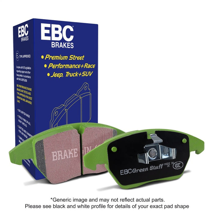 EBC greenstuff brake pads front part DP61871 fits 2011 Dodge Durango 3 6