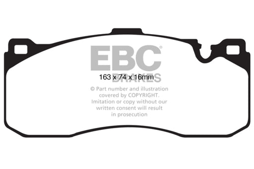 EBC yellowstuff brake pads front fits 2008 10 Bmw 135 3 0 Twin Turbo
