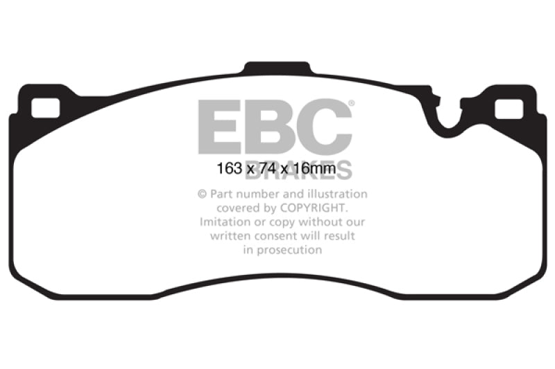 EBC yellowstuff brake pads front fits 2008 10 Bmw 135 3 0 Twin Turbo