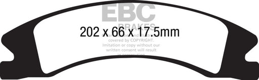 EBC yellowstuff brake pads front fits 2015 Cadillac Escalade Ext Esv 6 2 2wd