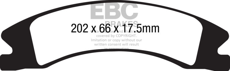 EBC brake pads front part ED91885 fits 2015 Cadillac Escalade Ext Esv 6 2 2wd Extra Duty