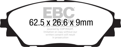 EBC yellowstuff brake pads front fits 2014 Mazda 3 2 0 Japan Build