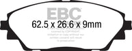 EBC redstuff brake pads front fits 2014 Mazda 3 2 0 Japan Build