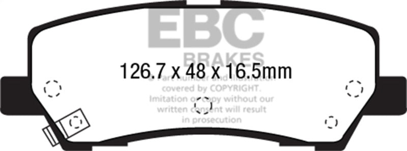 EBC redstuff brake pads rear fits 2015 Ford Mustang 2 3 Turbo