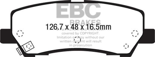 EBC yellowstuff brake pads rear fits 2015 Ford Mustang 2 3 Turbo