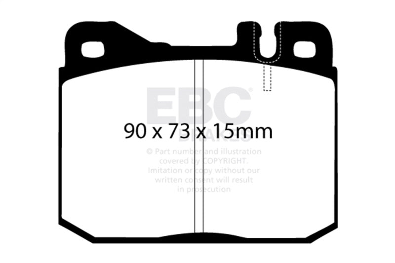 EBC redstuff brake pads front fits 1976 79 Mercedes Benz 230