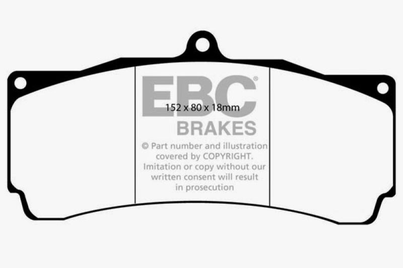 EBC redstuff brake pads fits Brakes