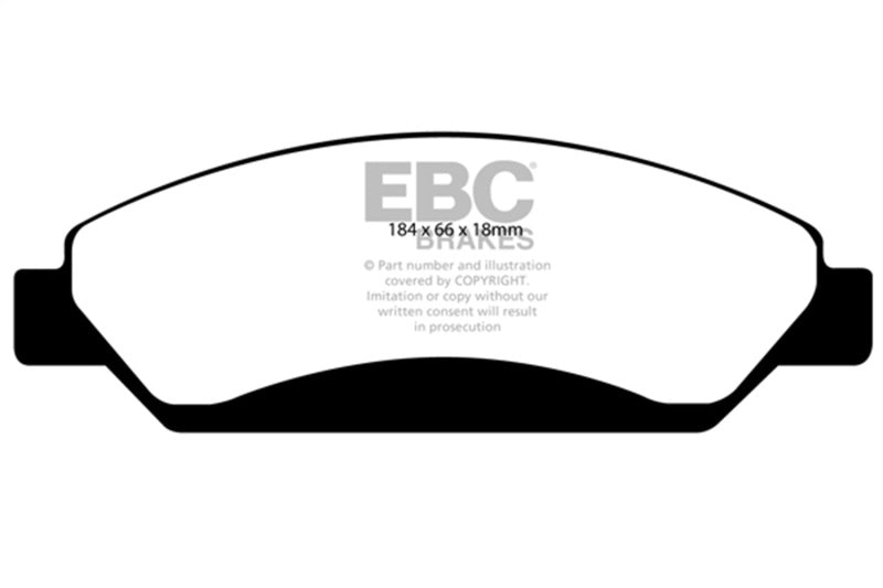 EBC greenstuff brake pads front part DP61742 fits 2007 Cadillac Escalade 6 2 2wd