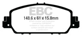 EBC ultimax brake pads front part UD1654 fits 2013 Honda Accord Coupe 2 4 Ex Ultimax2