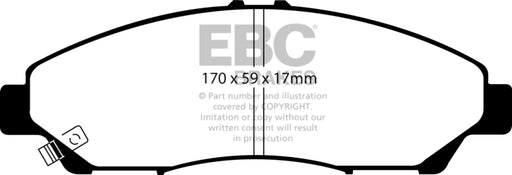 EBC greenstuff brake pads front part DP61801 fits 2007 13 Acura Mdx 3 7