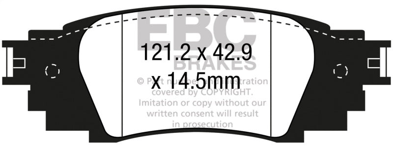 EBC yellowstuff brake pads rear fits 2016 Lexus Rx350 3 5l