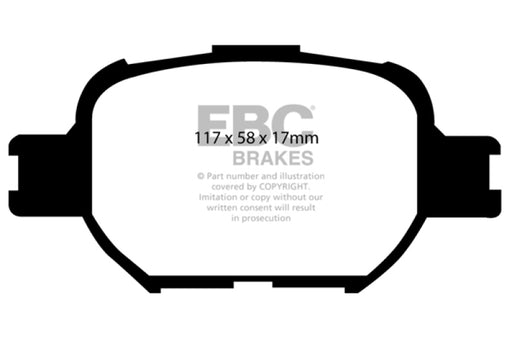 EBC yellowstuff brake pads front fits 2004 10 Scion Tc 2 4