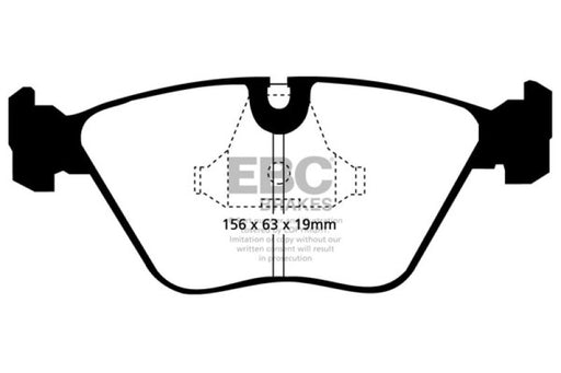 EBC redstuff brake pads front fits 1992 95 Bmw M3 3 0 E36