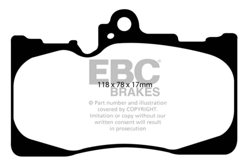 EBC yellowstuff brake pads front fits 2007 08 Lexus Gs350 3 5 Rwd