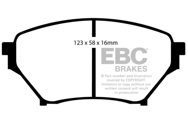 EBC greenstuff brake pads front part DP21452 fits 2001 03 Mazda Miata Mx5 1 8 Sports Suspension