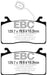 EBC yellowstuff brake pads front fits 2016 Alfa Romeo Guilia 2 0t