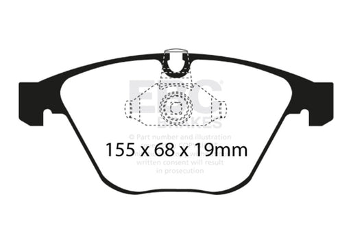 EBC yellowstuff brake pads front fits 2008 10 Bmw M3 4 0 E90