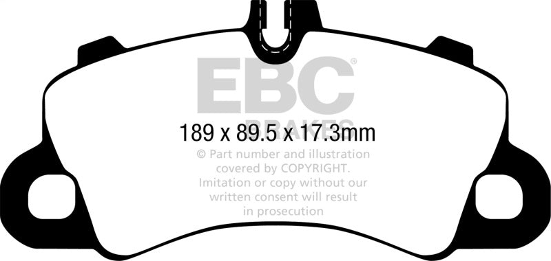 EBC bluestuff brake pads front fits 2018 Porsche Cayenne 3rd Gen 3 0l Turbo