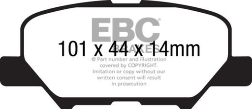 EBC yellowstuff brake pads rear fits 2014 Mazda 3 2 0 Mexico Build