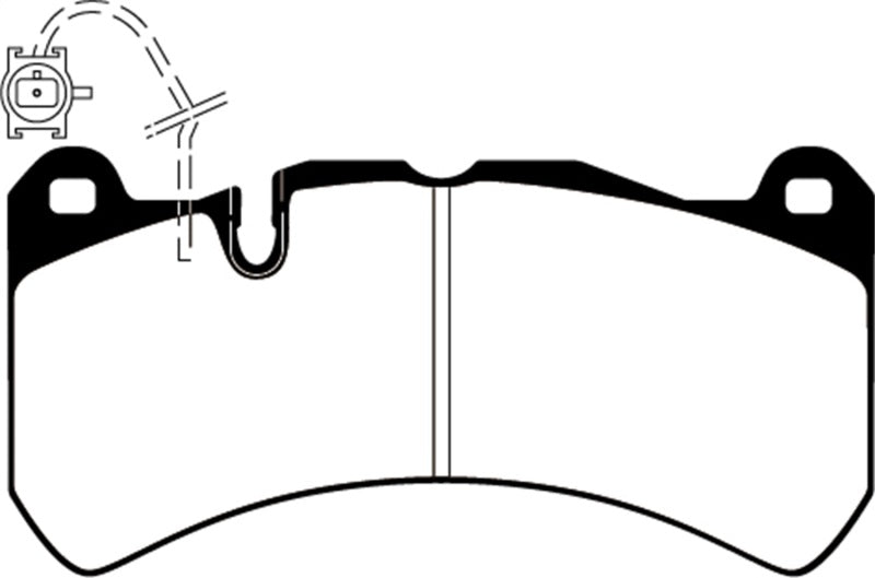 EBC yellowstuff brake pads front fits 2014 Maserati Ghibli 3 0tt Rwd