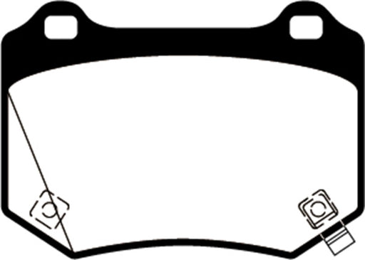 EBC yellowstuff brake pads rear fits 2018 Wrx Sti