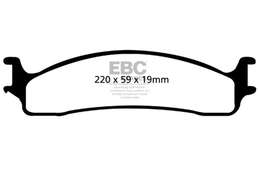 EBC greenstuff brake pads front part DP61650 fits 2006 11 Dodge Ram 1500 Mega Cab 2wd
