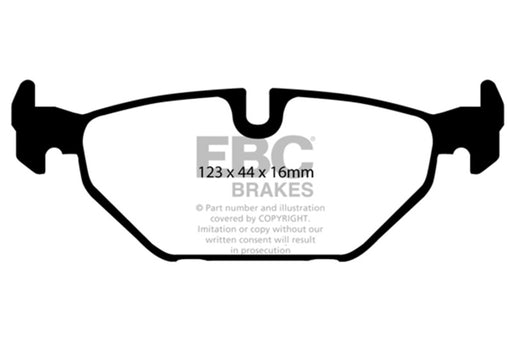EBC yellowstuff brake pads rear fits 1999 01 Saab 9 5 2 3 Turbo Aero