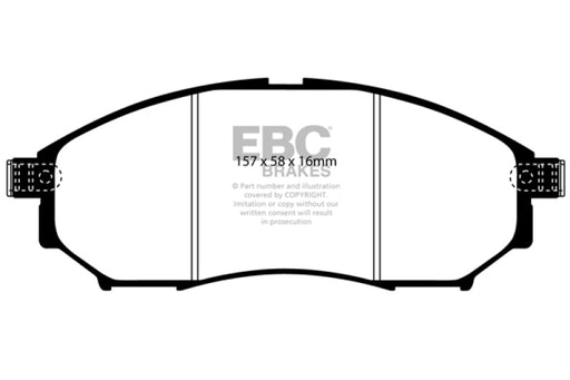 EBC greenstuff brake pads front part DP61671 fits 2006 09 Infiniti Fx35 3 5