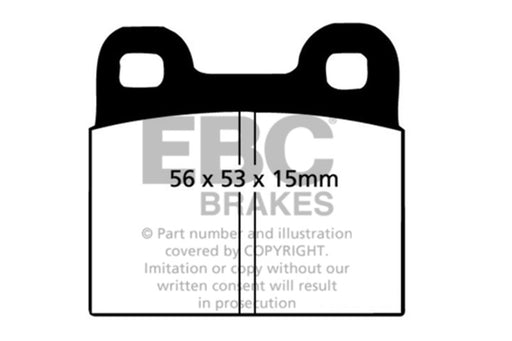 EBC greenstuff brake pads front part DP2105 fits 1971 79 Volkswagen Beetle 1 3 1300