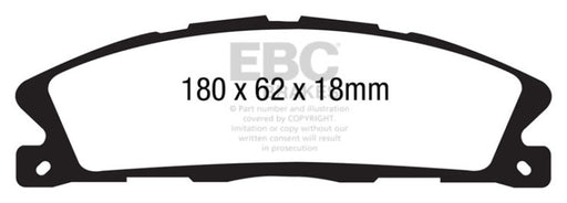 EBC greenstuff brake pads front part DP61886 fits 2013 Ford Explorer 3 5 Twin Turbo 4wd