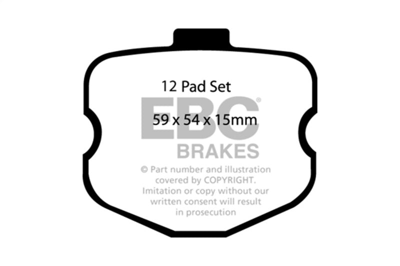 EBC bluestuff brake pads front fits 2006 08 Chevrolet Corvette C6 7 0 Z06