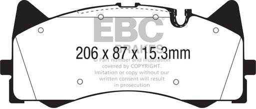 EBC yellowstuff brake pads front fits 2015 Mercedes Benz C63 Amg W205 4 0l Twin Turbo