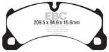 EBC yellowstuff brake pads front fits 2010 Porsche Cayenne 3 6