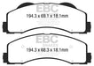 EBC greenstuff brake pads front part DP63034 fits 2015 Ford F150 2 7 Twin Turbo 2wd
