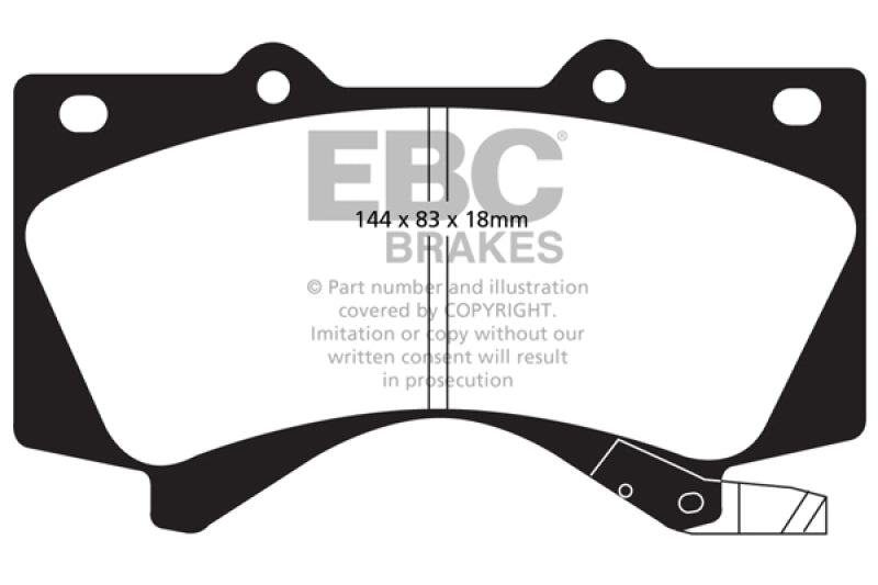 EBC yellowstuff brake pads front fits 2008 Lexus Lx570 5 7