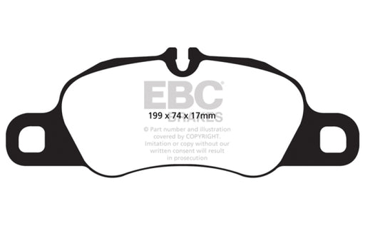 EBC redstuff brake pads front fits 2009 12 Porsche 911 997 Cast Iron