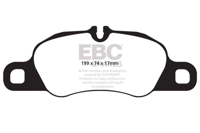 EBC redstuff brake pads front fits 2009 12 Porsche 911 997 Cast Iron