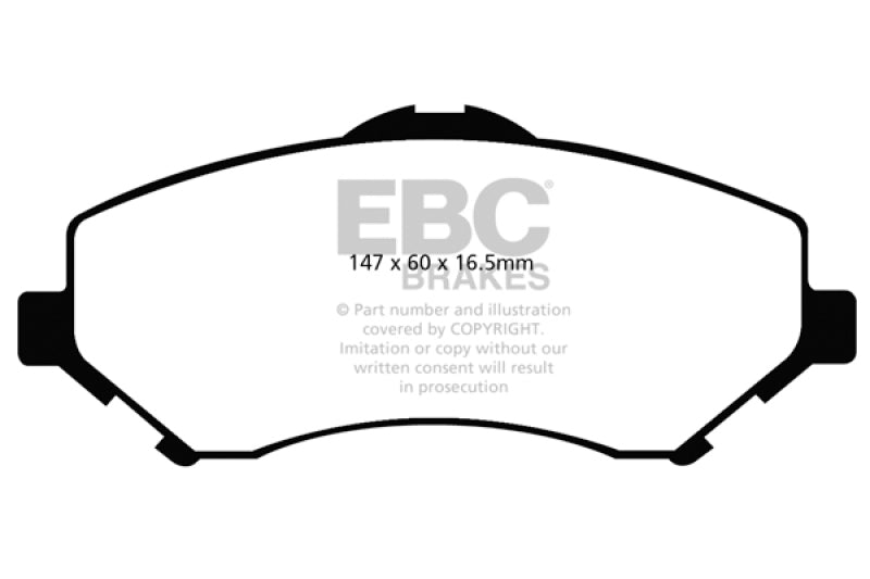 EBC brake pads front part ED91798 fits 2008 11 Chrysler Town Country 3 3 Extra Duty