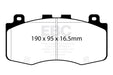 EBC yellowstuff brake pads front fits 2018 Jeep Grand Cherokee Trackhawk