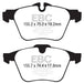 EBC redstuff brake pads front fits 2013 Jaguar F Type Cast Iron