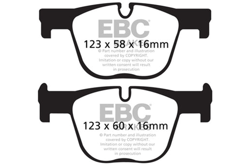 EBC bluestuff brake pads rear fits 2017 Bmw 430 Coupe Gran Coupe F32 F33 F36