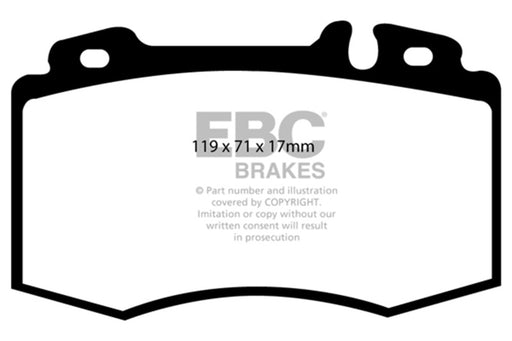 EBC bluestuff brake pads front fits 2002 04 Mercedes Benz C32 Amg W203 3 2 Supercharged