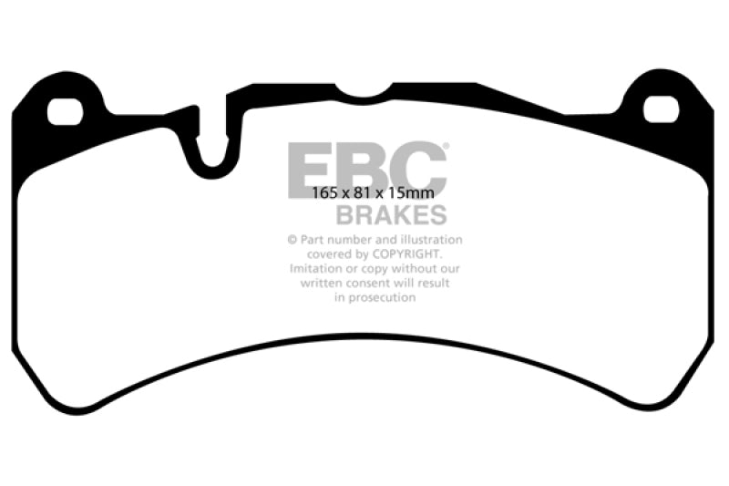 EBC yellowstuff brake pads front fits 2007 08 Ferrari 430 Scuderia 4 3