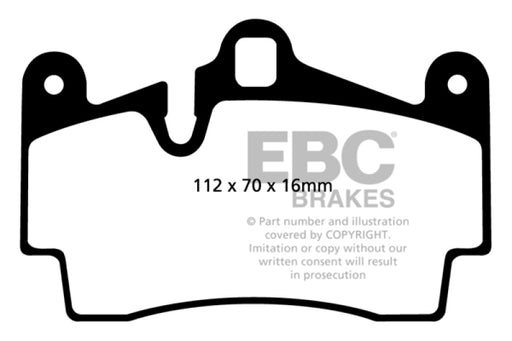EBC yellowstuff brake pads rear fits 2011 15 Audi Q7 3 0 Supercharged