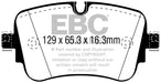 EBC yellowstuff brake pads rear fits 2016 18 Audi Q7