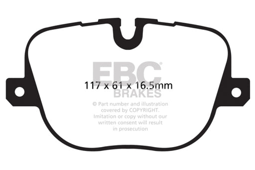 EBC greenstuff brake pads rear part DP62068 fits 2010 12 Land Rover Range Rover 5 0 Supercharged
