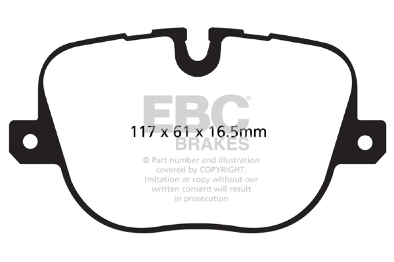 EBC greenstuff brake pads rear part DP62068 fits 2010 12 Land Rover Range Rover 5 0 Supercharged
