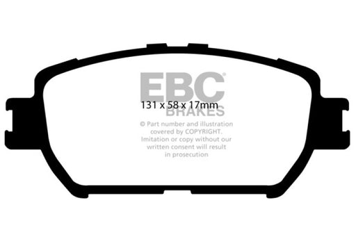 EBC yellowstuff brake pads front fits 2006 07 Lexus Gs300 3 0