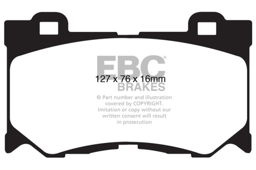 EBC yellowstuff brake pads front fits 2008 13 Infiniti Fx50 5 0