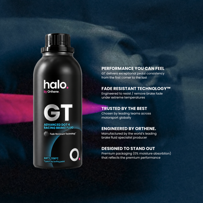 Halo GT DOT 4 Racing Brake Fluid | 336°C Dry Boiling Point